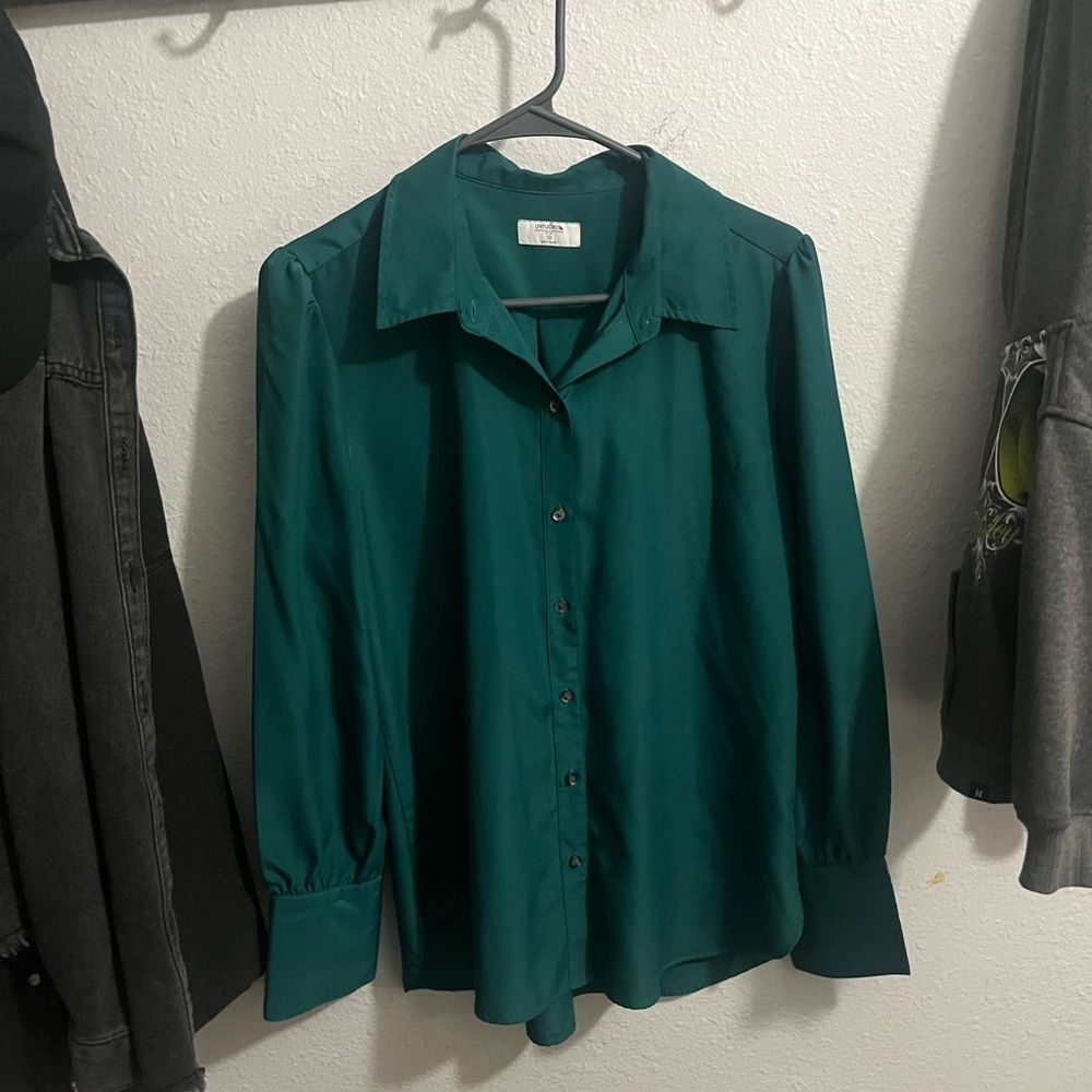 UNTUCKit Teal Button-Up Shirt